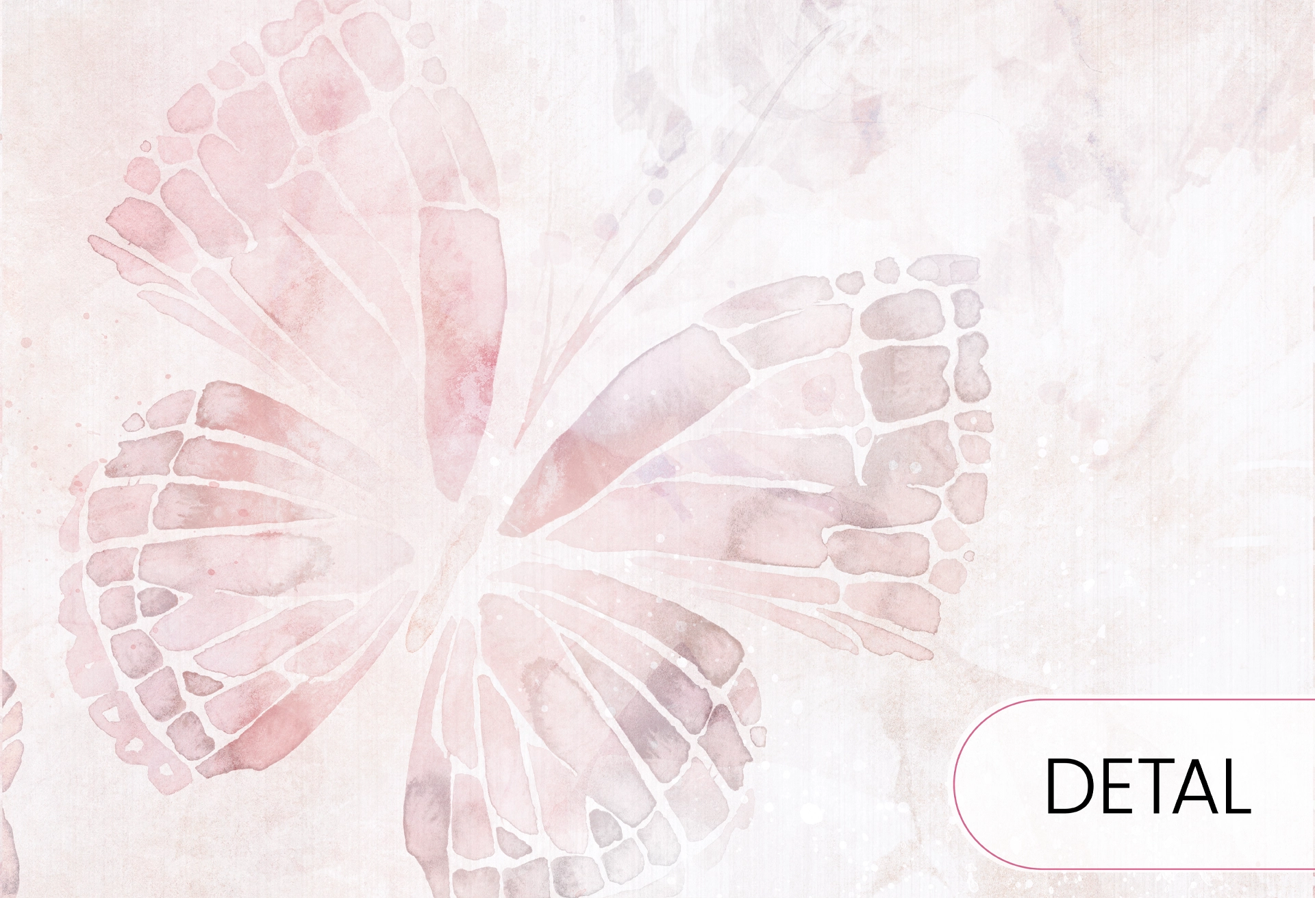 MARIPOSA - rose- tapeta dla nastolatki z motylami