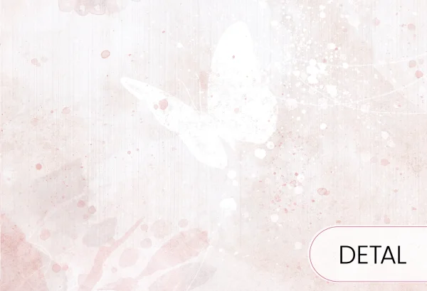 MARIPOSA - rose- tapeta dla nastolatki z motylami - detal