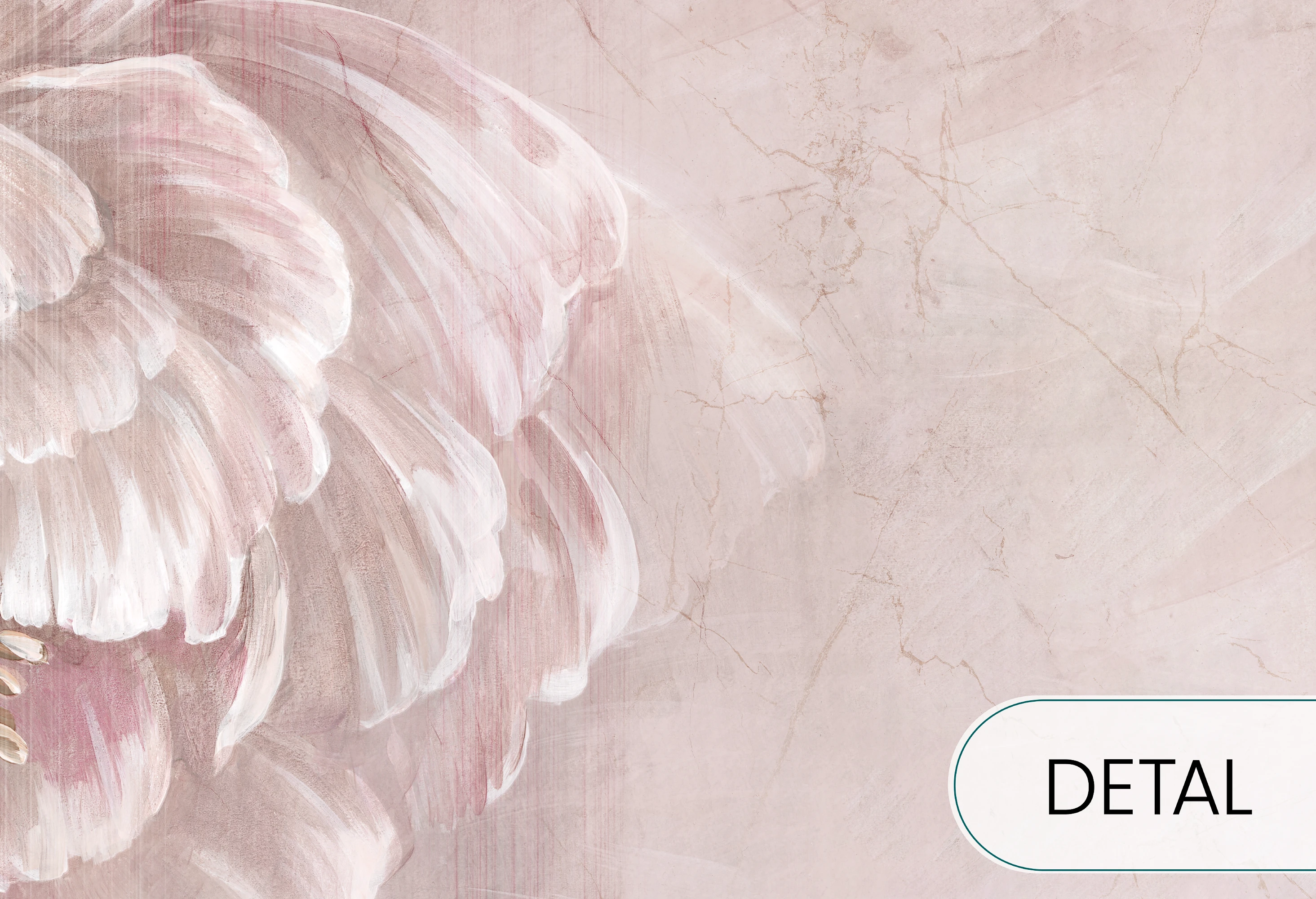 BELLE - plum- tapeta w malownicze kwiaty do salonu i sypialni