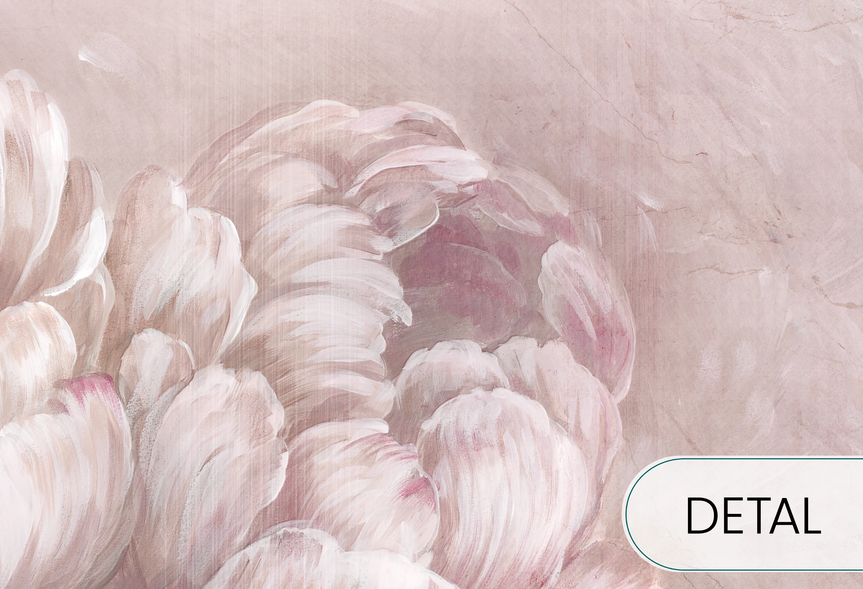 BELLE - plum- tapeta w malownicze kwiaty do salonu i sypialni