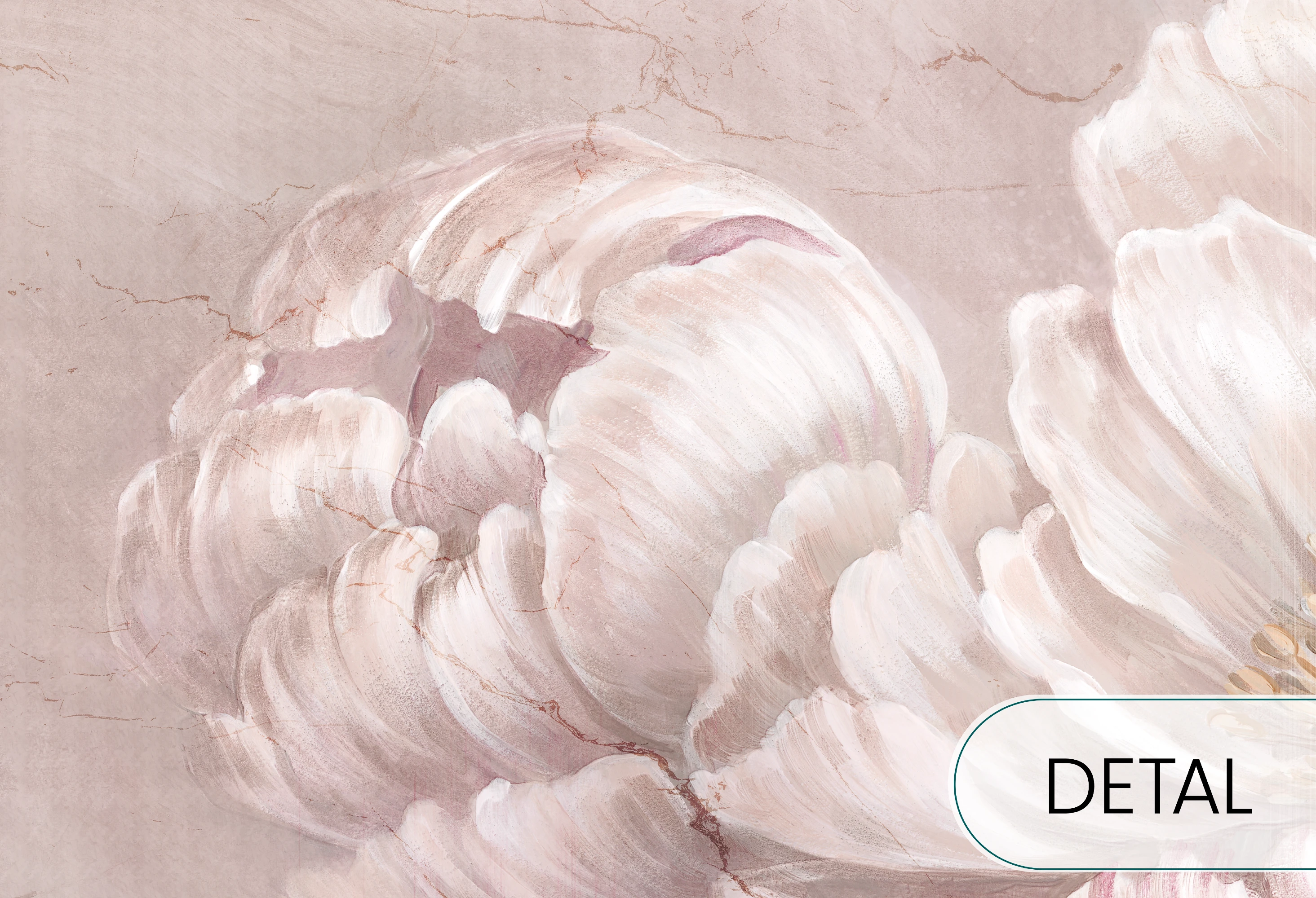 BELLE - plum- tapeta w malownicze kwiaty do salonu i sypialni