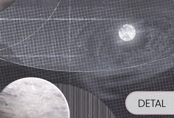 SPACE ZONE - grey- idealna tapeta do pokoju miłośnika kosmosu - detal