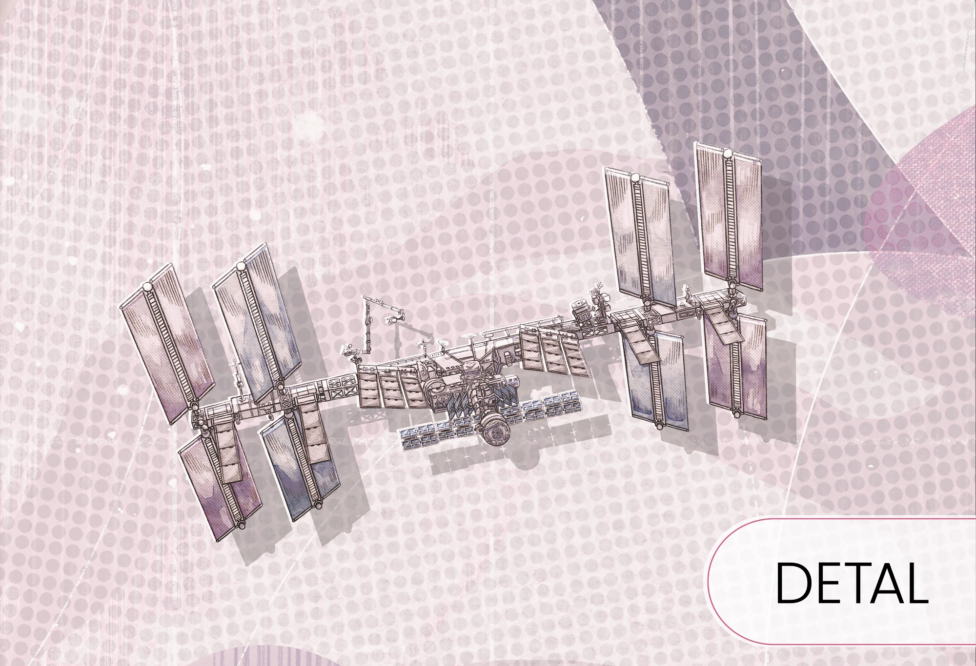 SPACE ZONE - lavender -  tapeta w magiczny kosmos.
