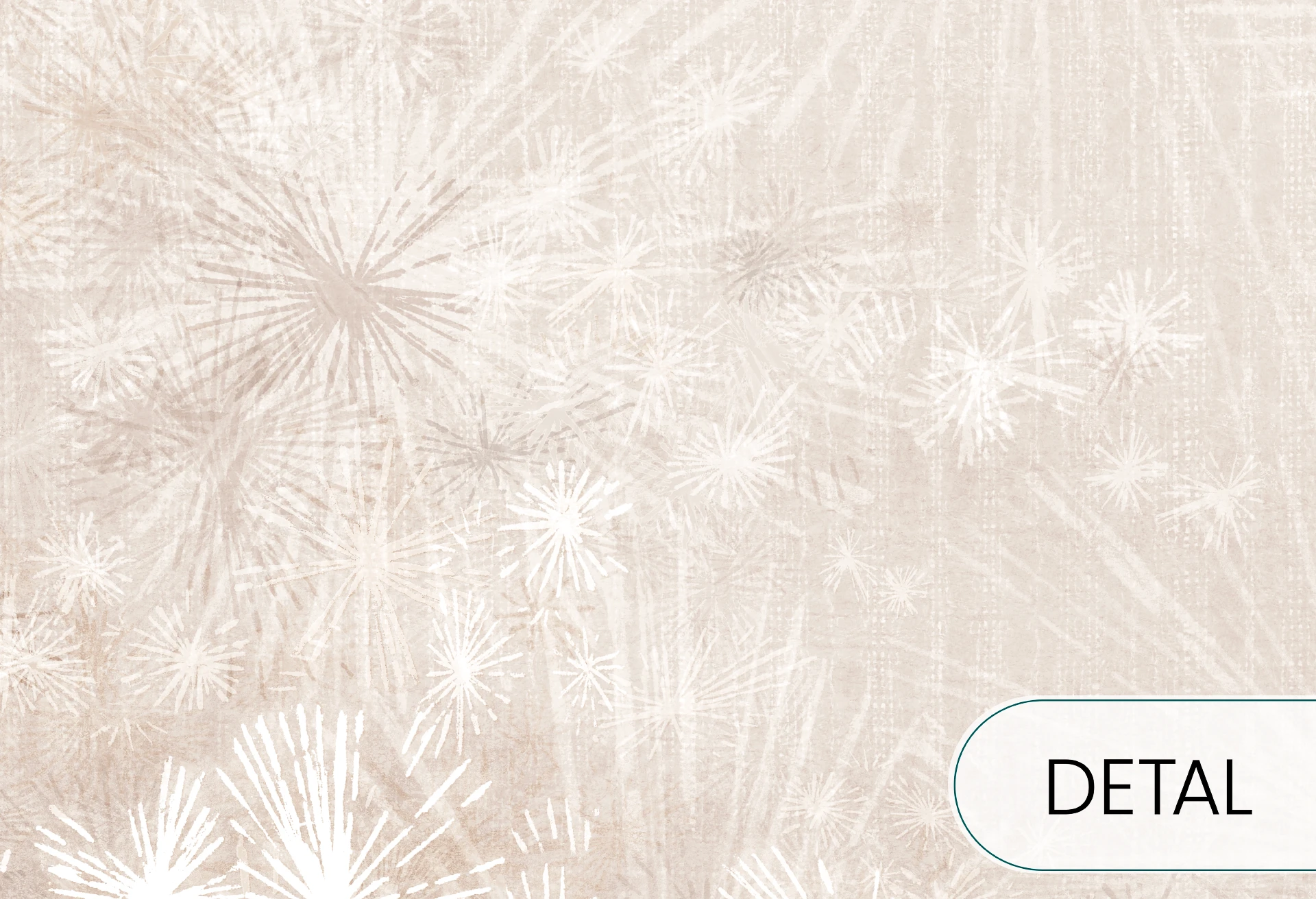 DMUCHAWCE - karmel - artystyczna tapeta z motywem  dmuchawców do salonu lub sypialni