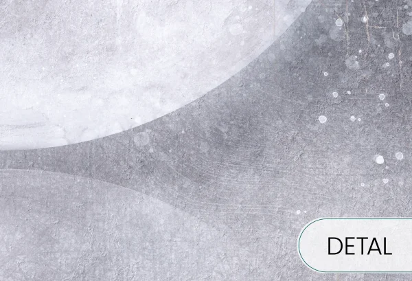 MOONLIGHT - cold grey - nowoczesna tapeta z księżycem do salonu w chłodnej szarości - detal