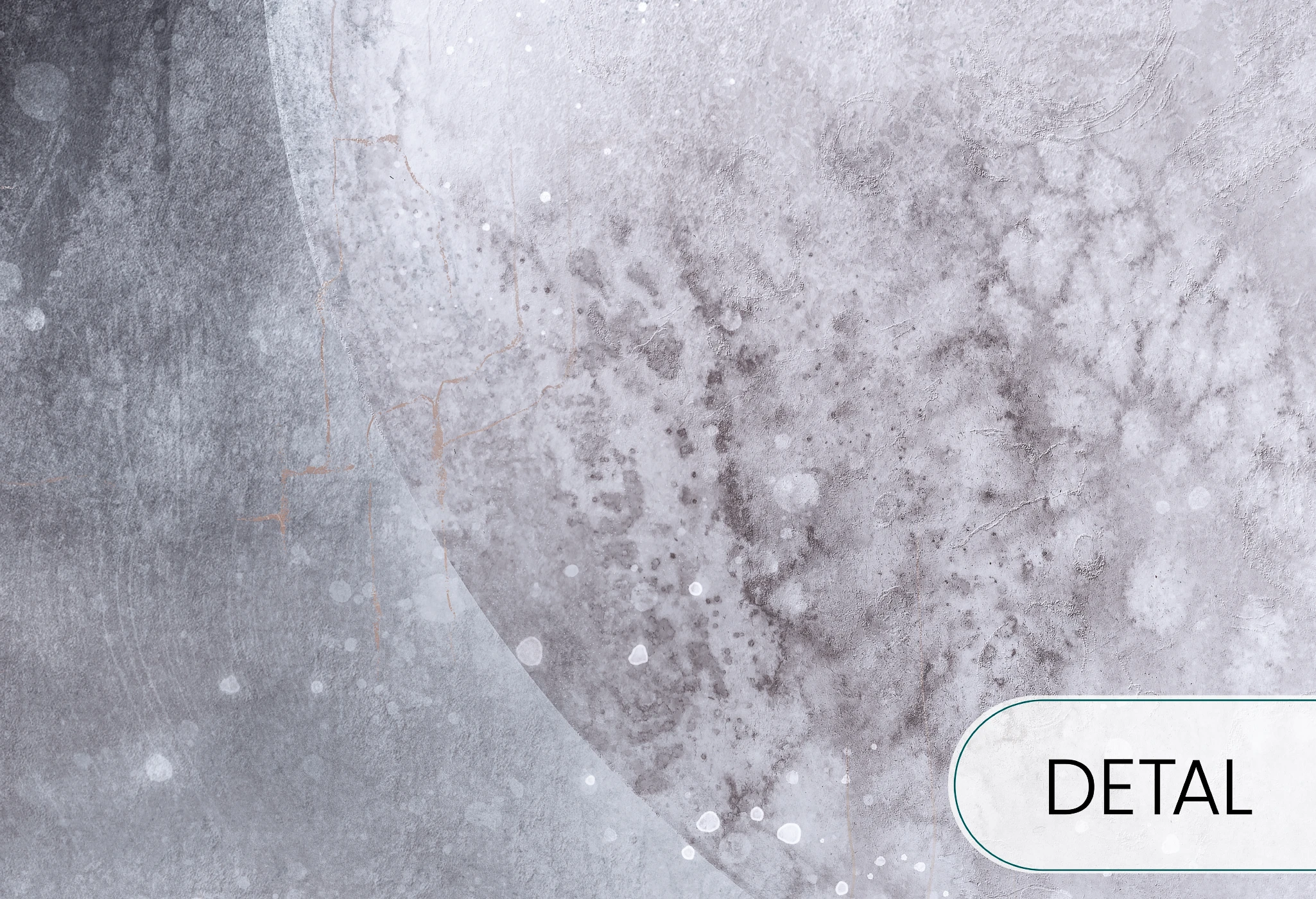 MOONLIGHT - cold grey - nowoczesna tapeta z księżycem do salonu w chłodnej szarości