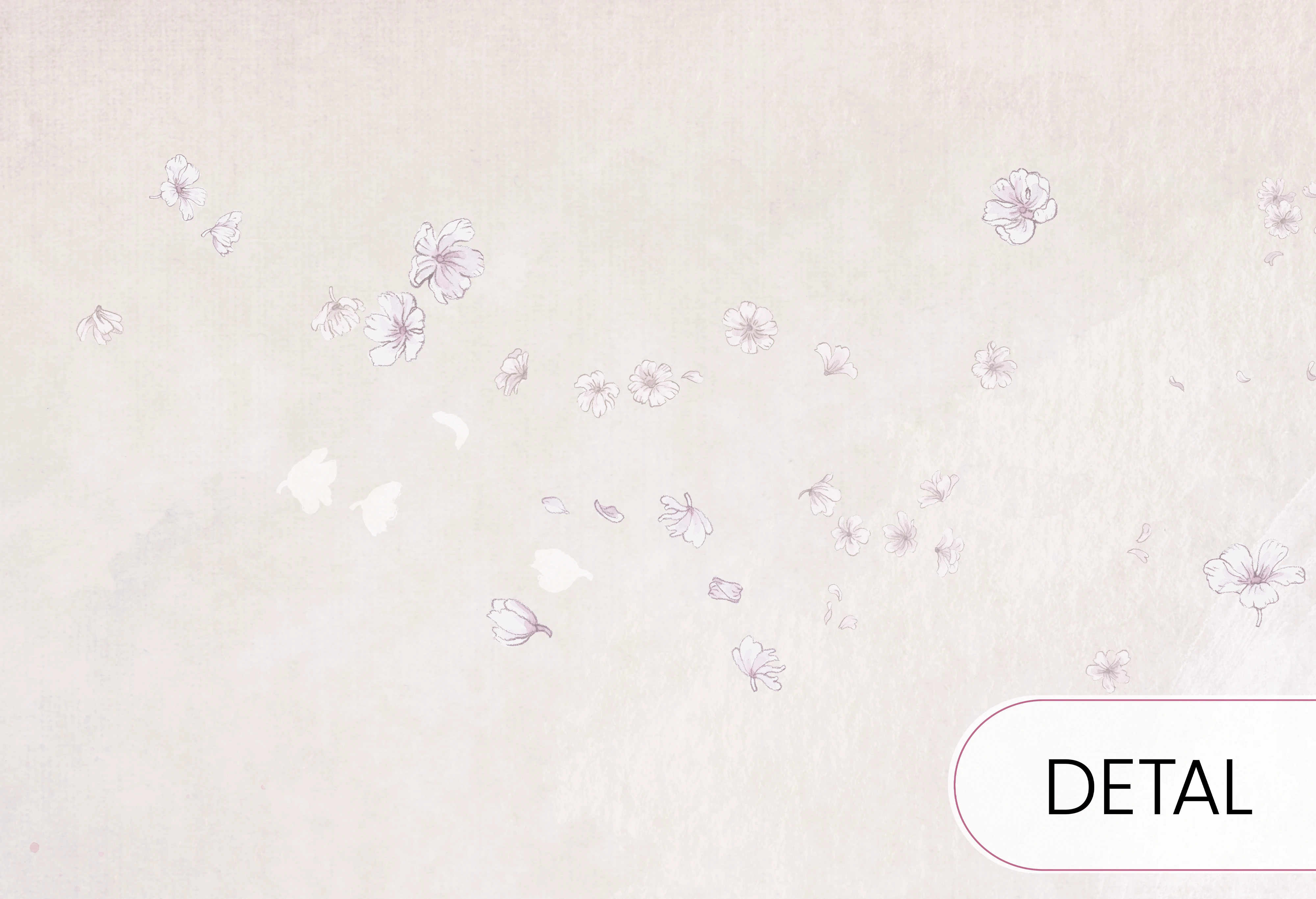 BIRDSONG - lavender - tapeta dla dzieci z drzewem w odcieniach fioletu