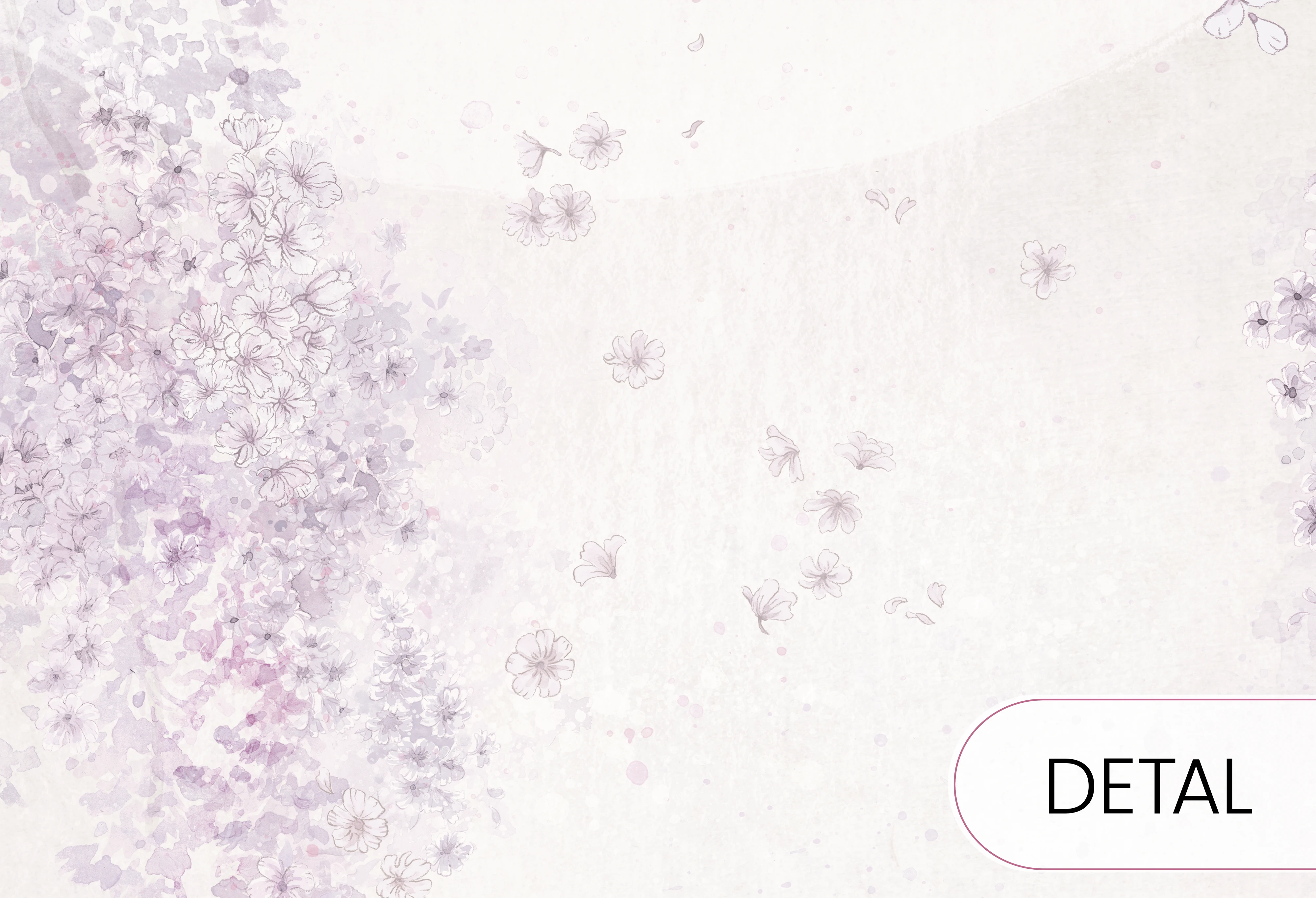 BIRDSONG - lavender - tapeta dla dzieci z drzewem w odcieniach fioletu