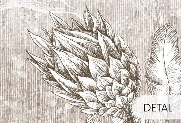 PROTEA - neutral - uniwersalna tapeta w neutralnych barwach - detal