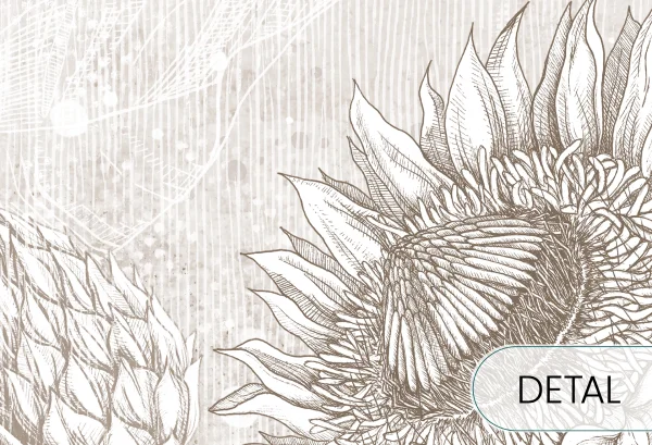 PROTEA - neutral - uniwersalna tapeta w neutralnych barwach - detal