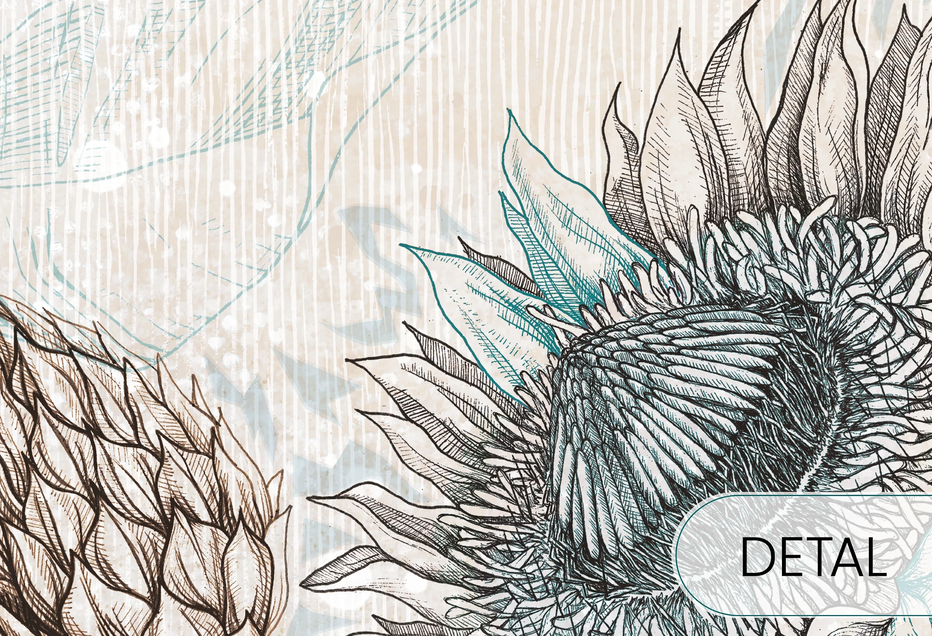 PROTEA MODERN - blue - próbka