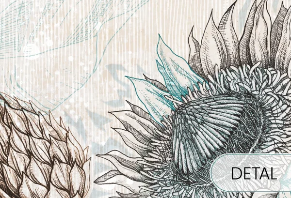 PROTEA MODERN - blue - próbka - detal