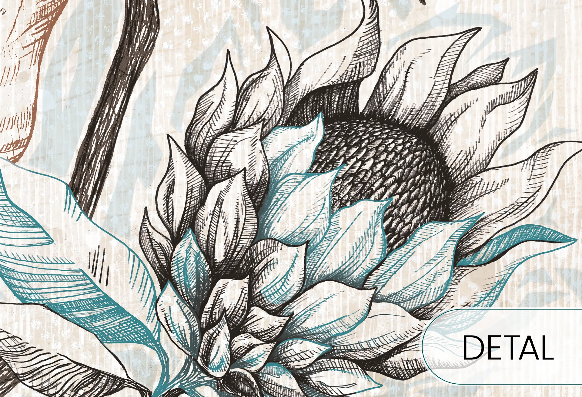 PROTEA MODERN - blue - próbka