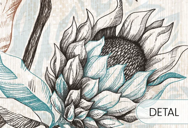 PROTEA MODERN - blue - próbka - detal
