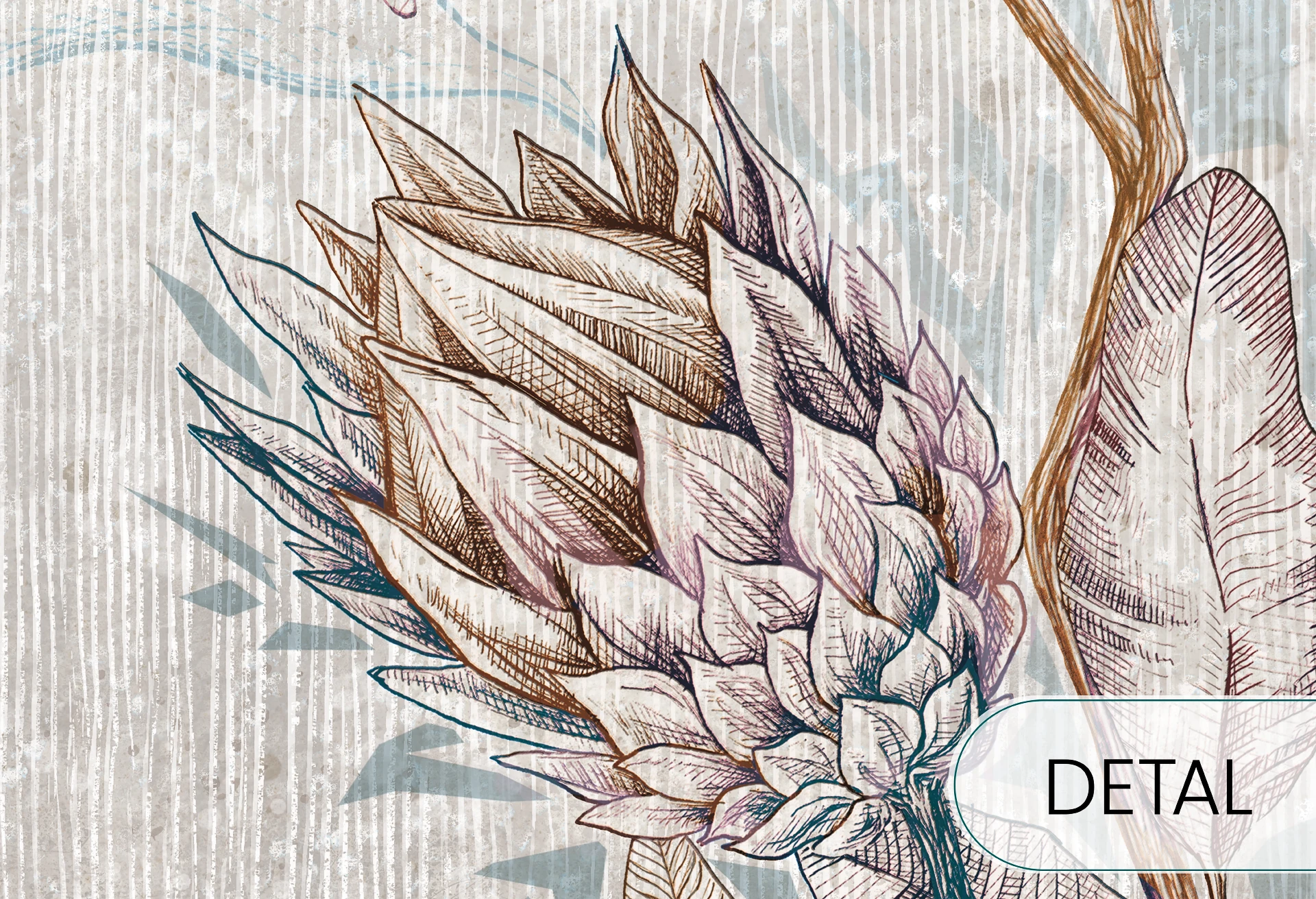 PROTEA MODERN - pastel - nowoczesna tapeta w pastelowych tonach