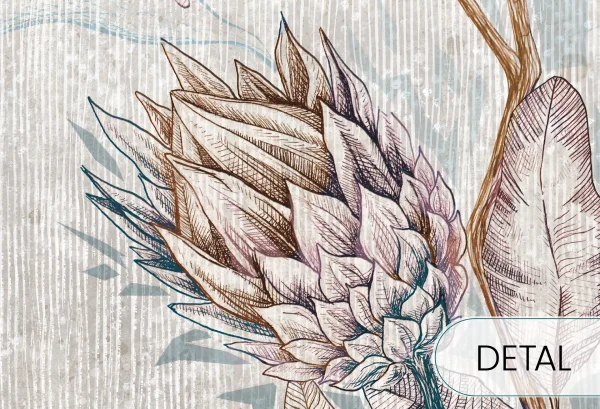 PROTEA MODERN - pastel - nowoczesna tapeta w pastelowych tonach - detal