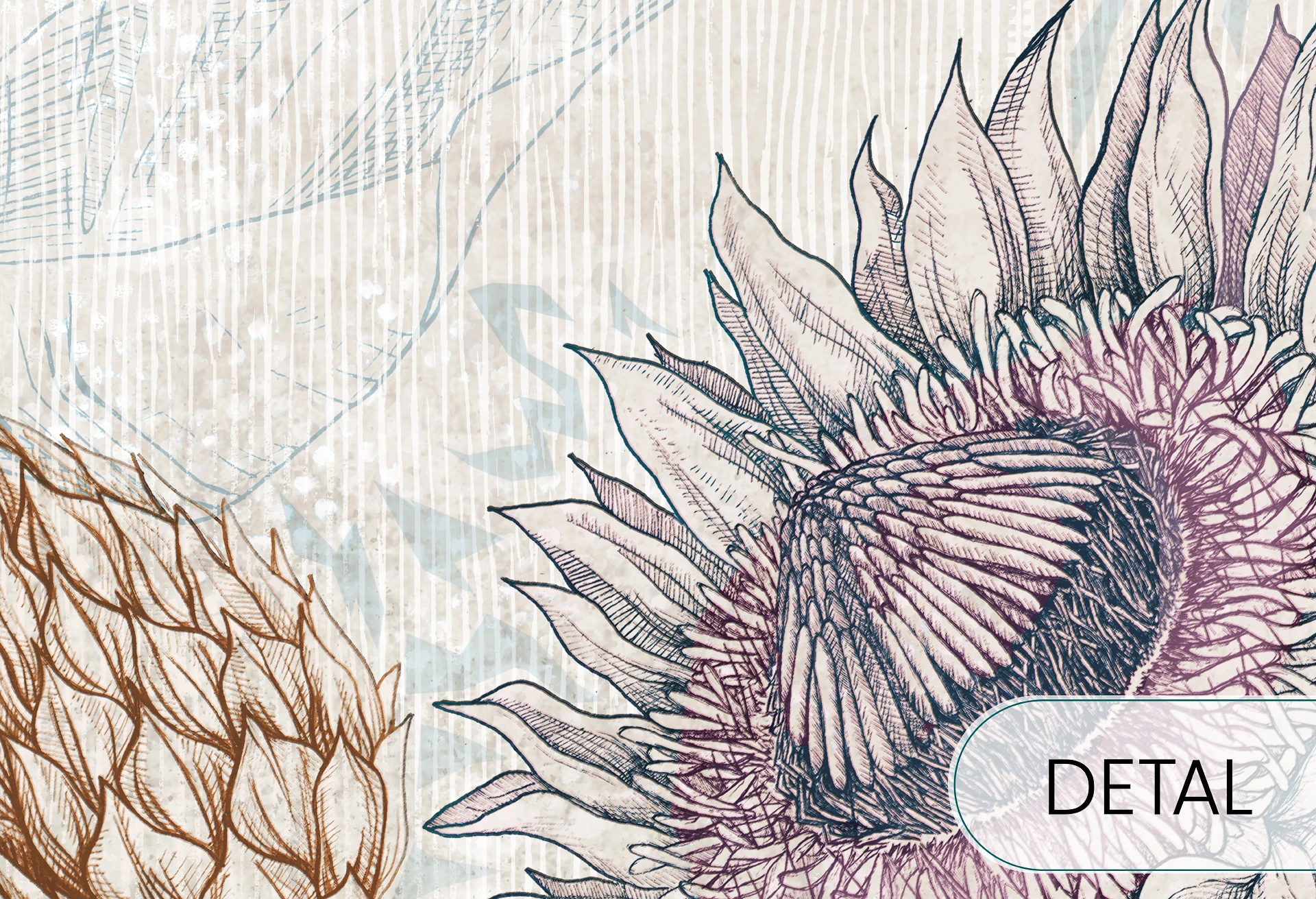 PROTEA MODERN - pastel - nowoczesna tapeta w pastelowych tonach