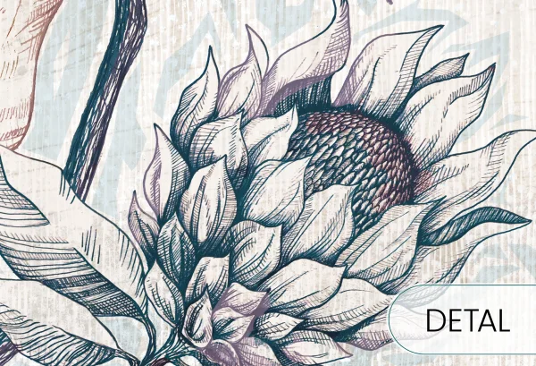 PROTEA MODERN - pastel - nowoczesna tapeta w pastelowych tonach - detal