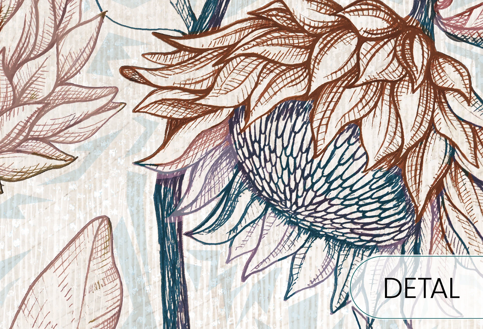 PROTEA MODERN - pastel - nowoczesna tapeta w pastelowych tonach