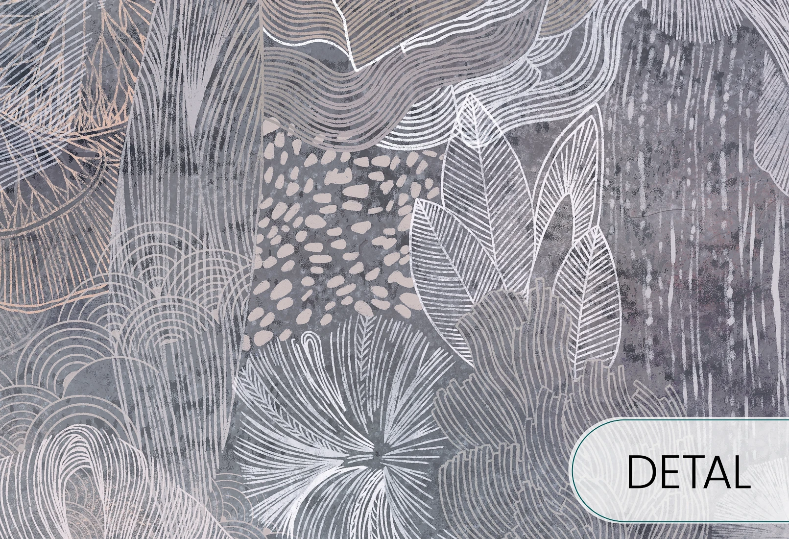 GREAT REEF - blue - tapeta do salonu z motywem rafy koralowej