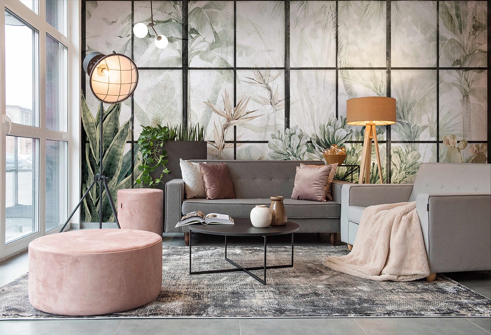 PARADISE - fine - pomysłowa tapeta roślinna do salonu lub sypialni