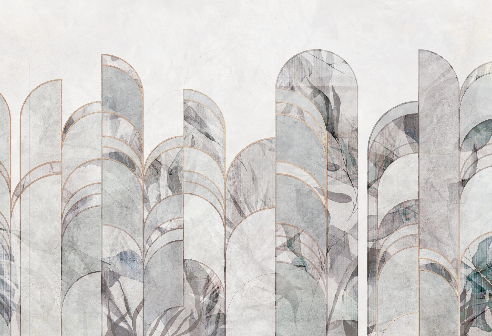 ARCHEO - windy blue - tapeta artystyczna do salonu lub sypialni