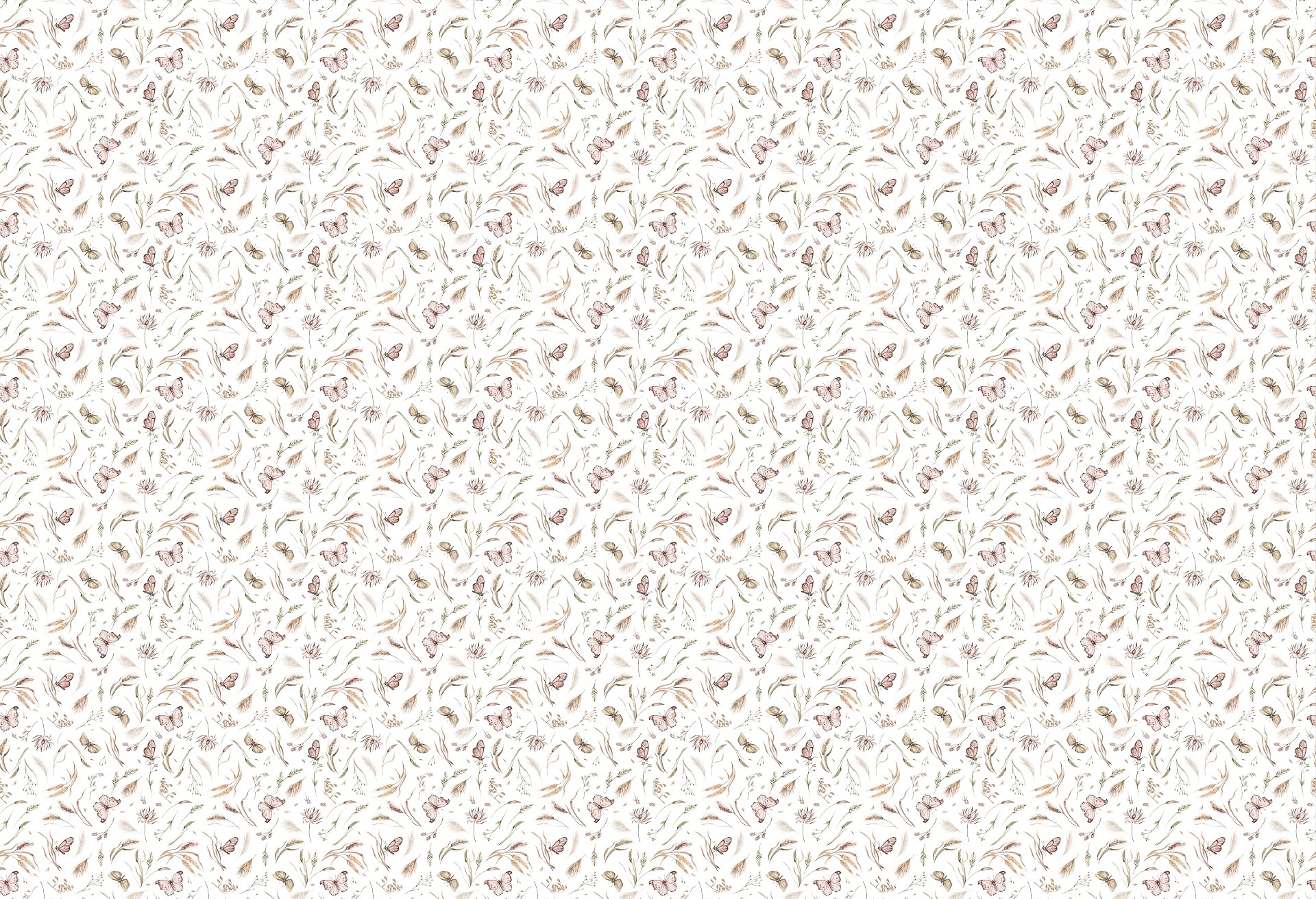 ŁĄKA MOTYLI - bright - tapeta w motyle