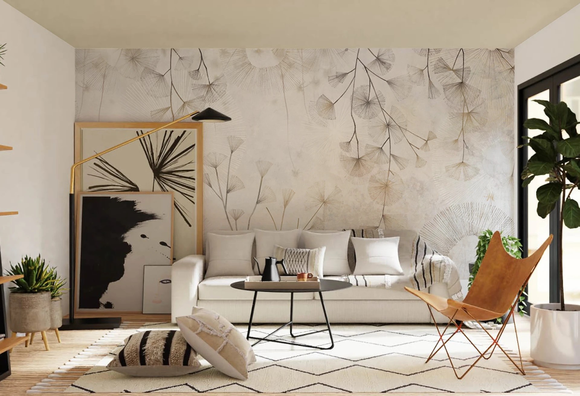 DELICATE - minimalistyczna tapeta do salonu lub sypialni