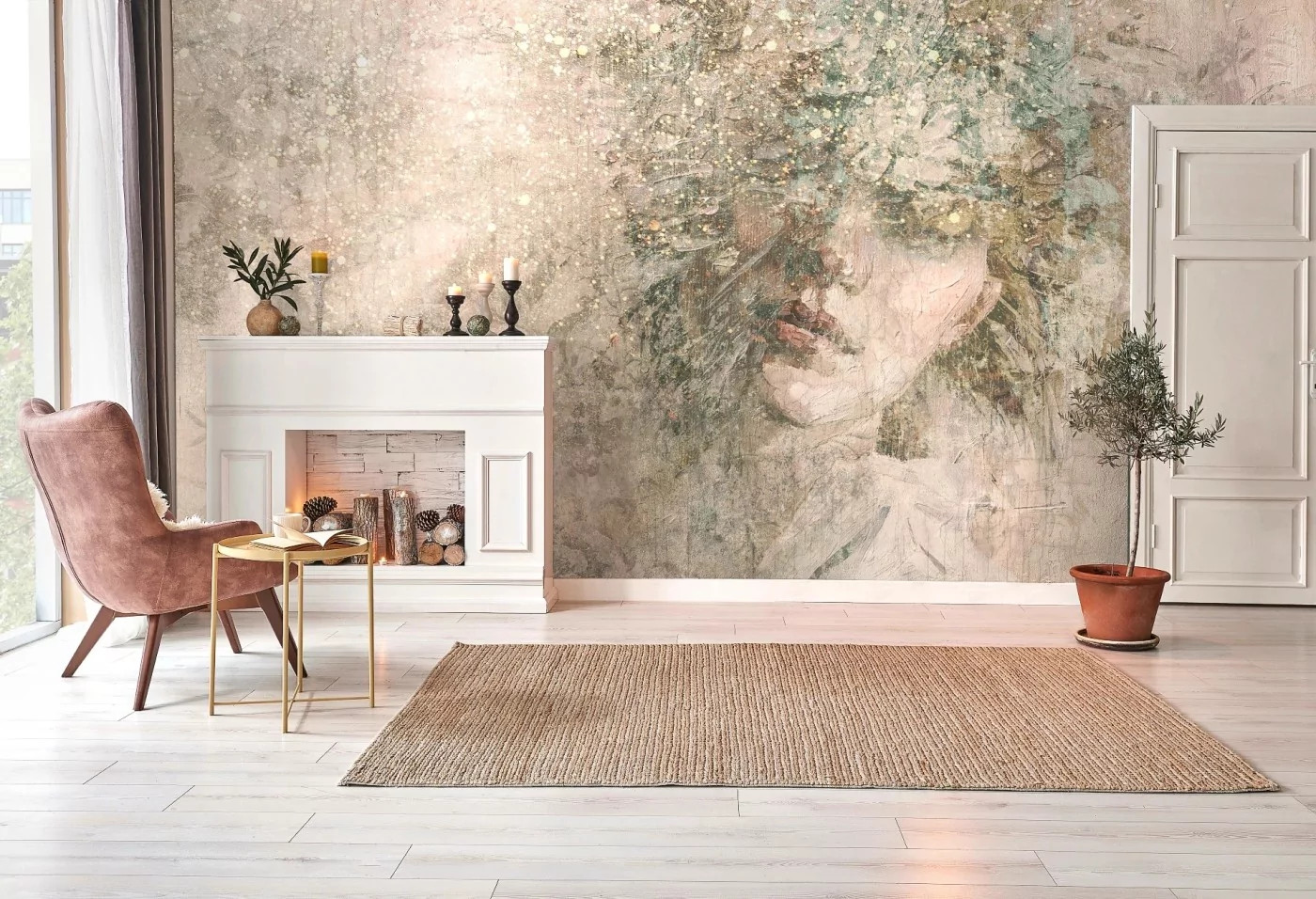 FEMINA -338 cm x 265 cm - tapeta idealna do salonu