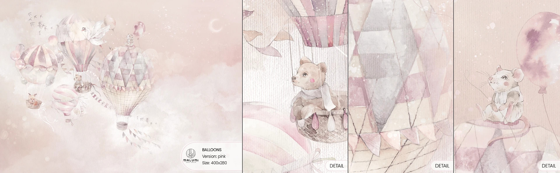 BALLOONS - pink- próbka