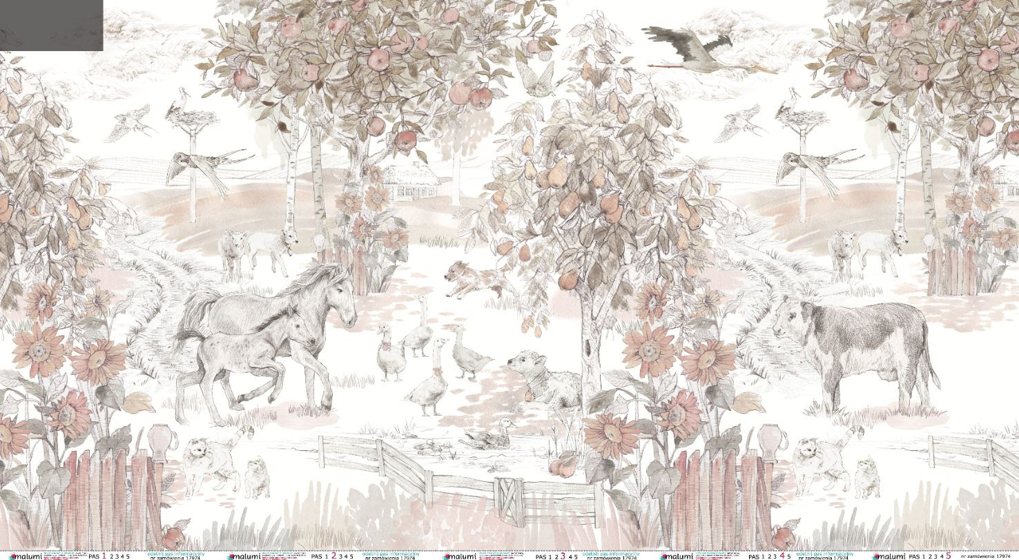 VINTAGE COUNTRY - Girls - 470cm x 230cm - Tapeta idealna na całą ścianę