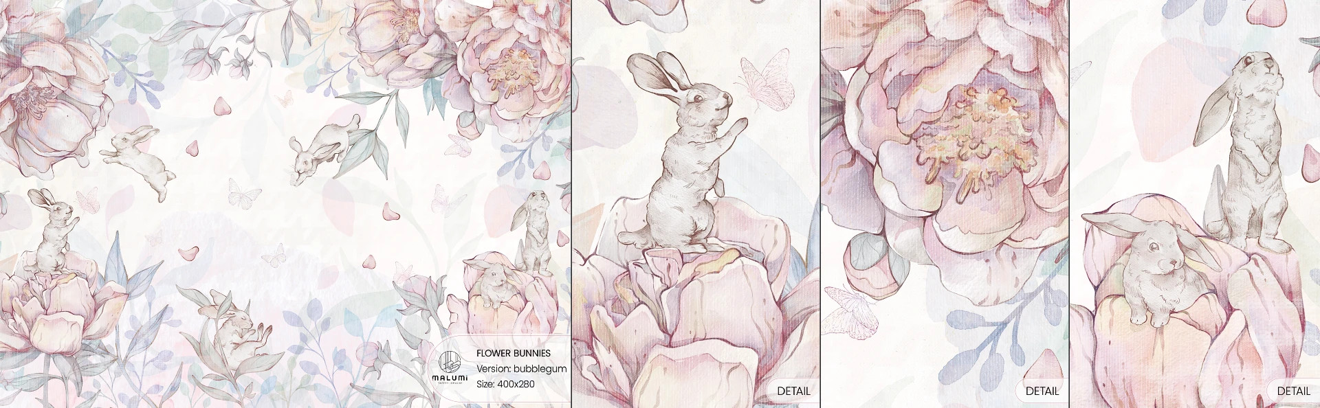 FLOWER BUNNIES - bubblegum - próbka