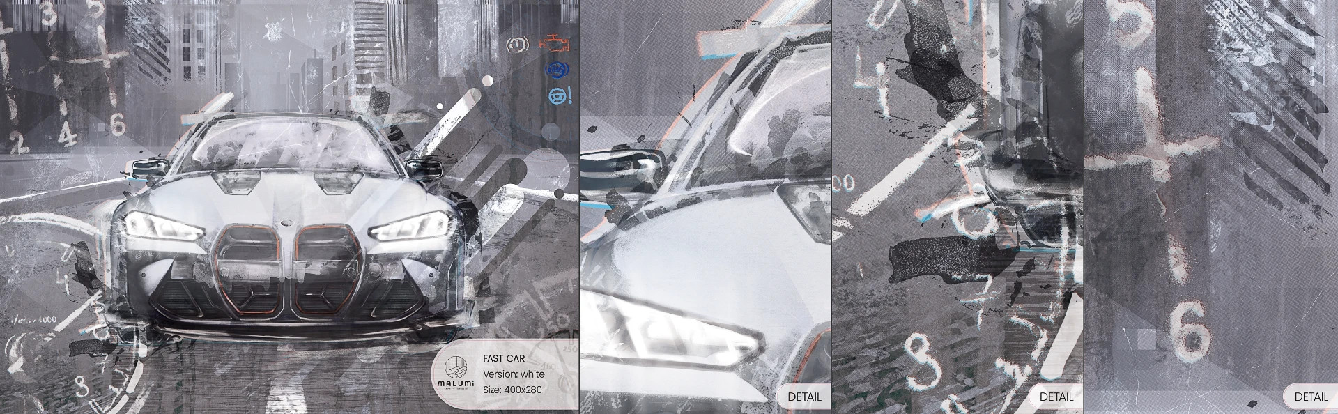 FAST CAR -white- próbka