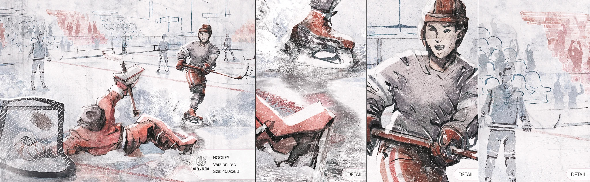 HOCKEY - red - próbka