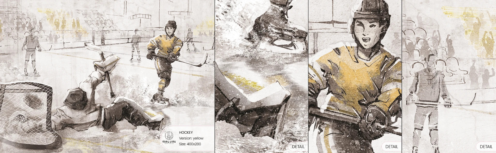 HOCKEY - yellow - próbka