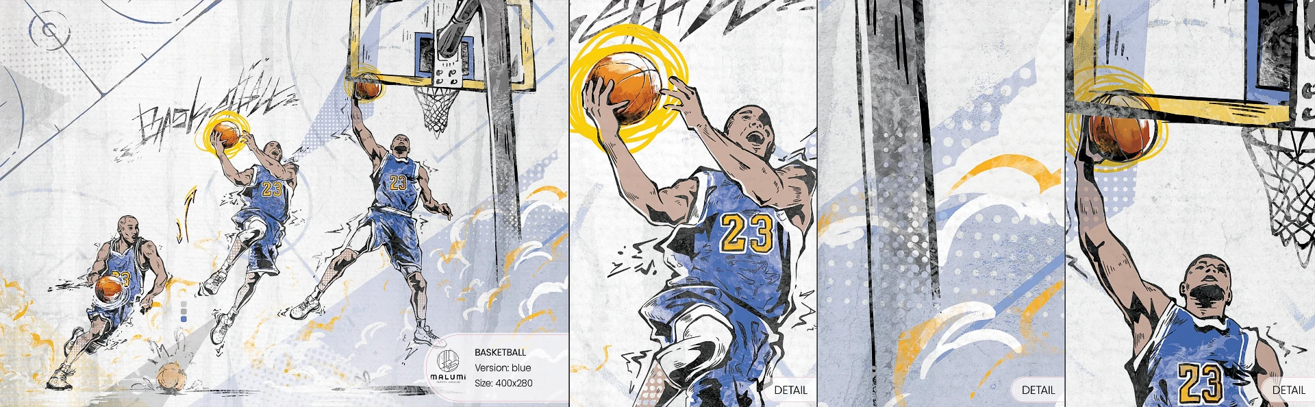 BASKETBALL - blue-  próbka