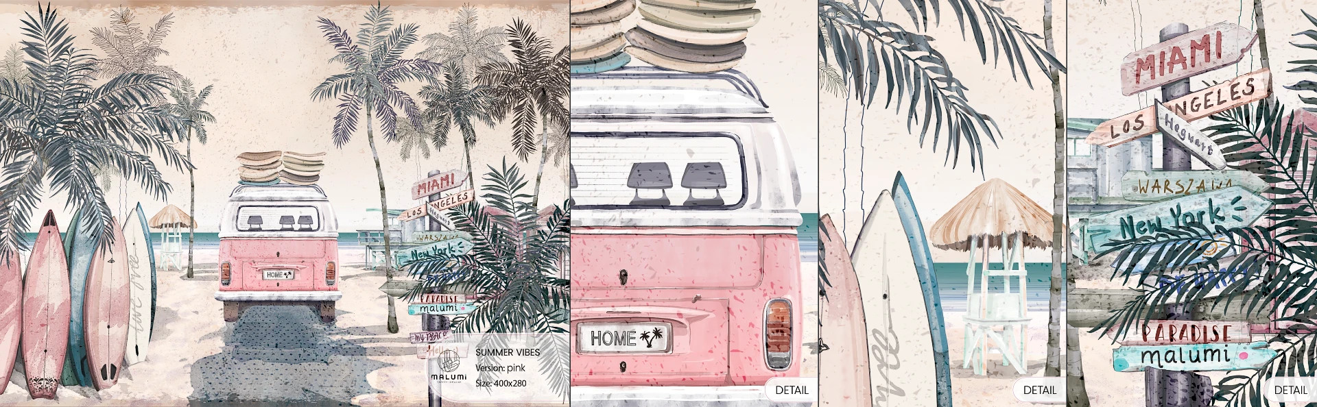 SUMMER VIBES - pink - próbka