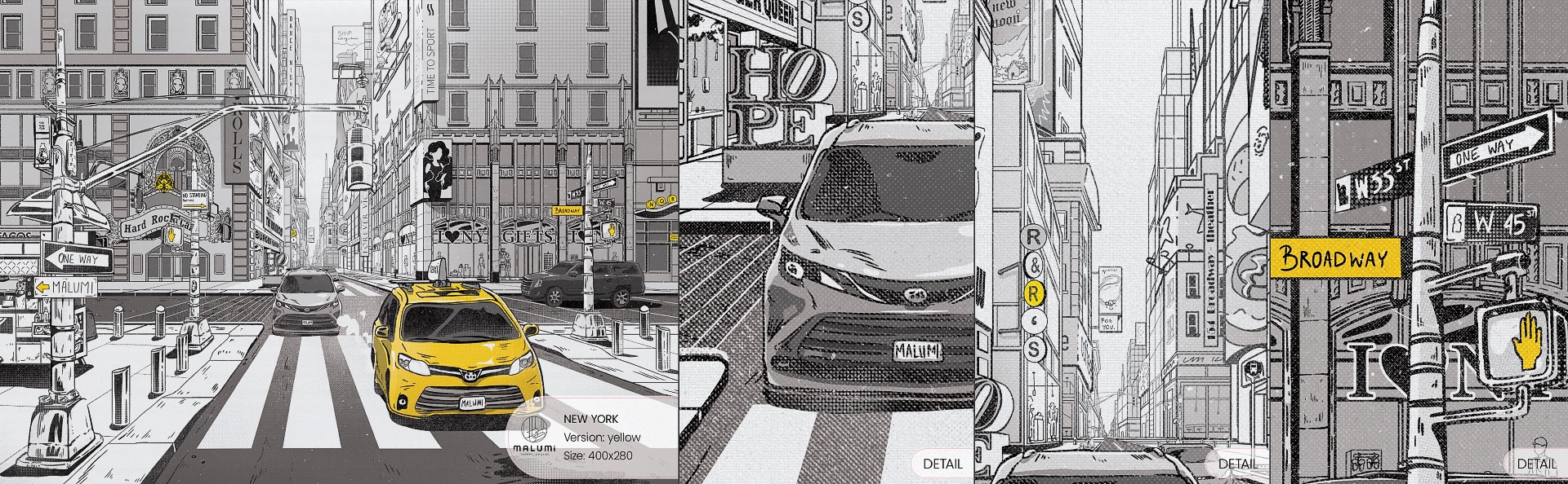 NEW YORK - black&white - próbka