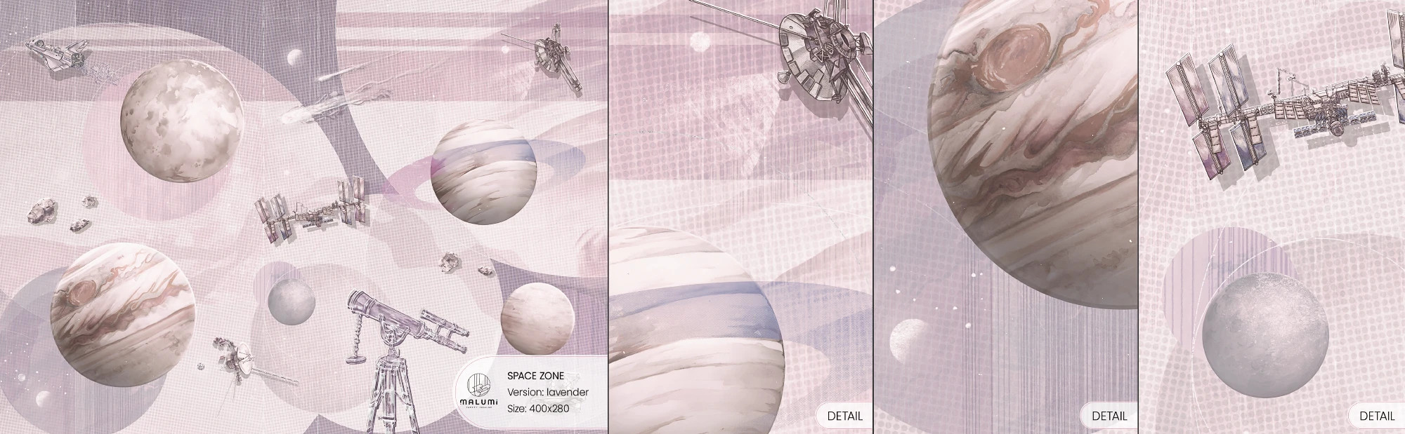 SPACE ZONE - lavender - próbka