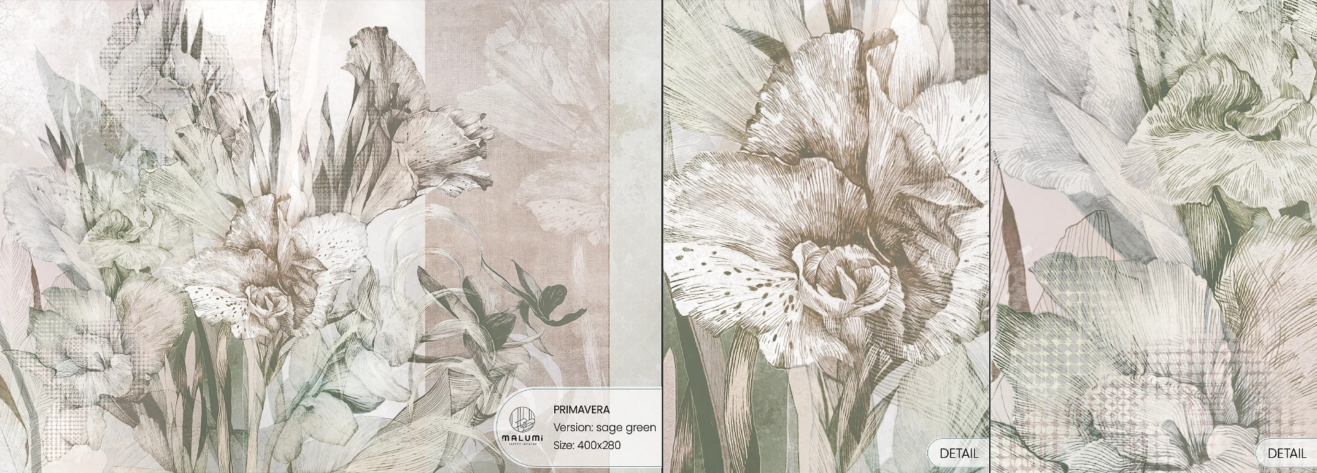 PRIMAVERA - sage green - próbka