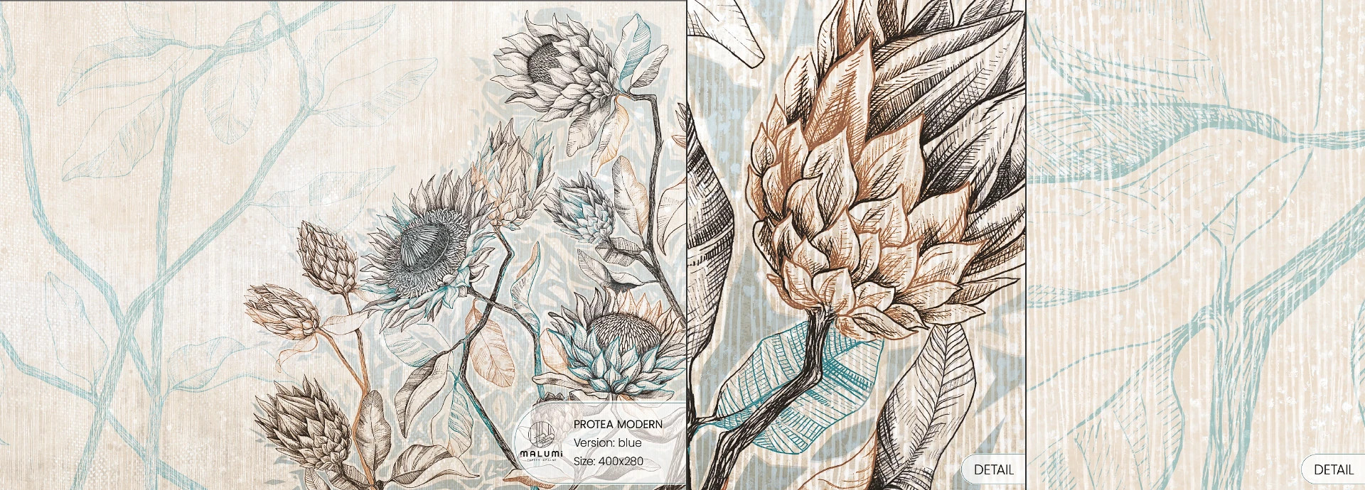 PROTEA MODERN - blue - próbka