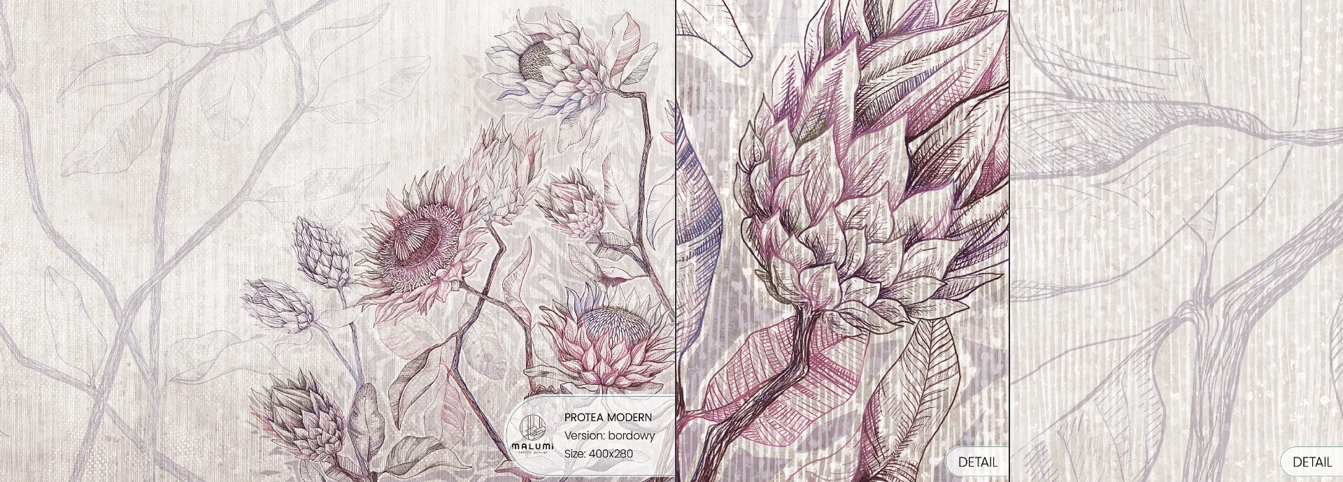 PROTEA MODERN - burgund - próbka