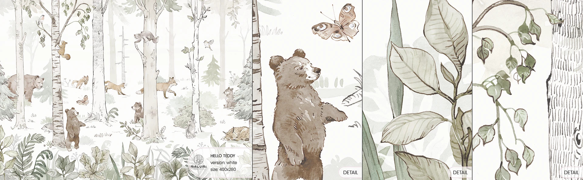 HELLO TEDDY - white - próbka