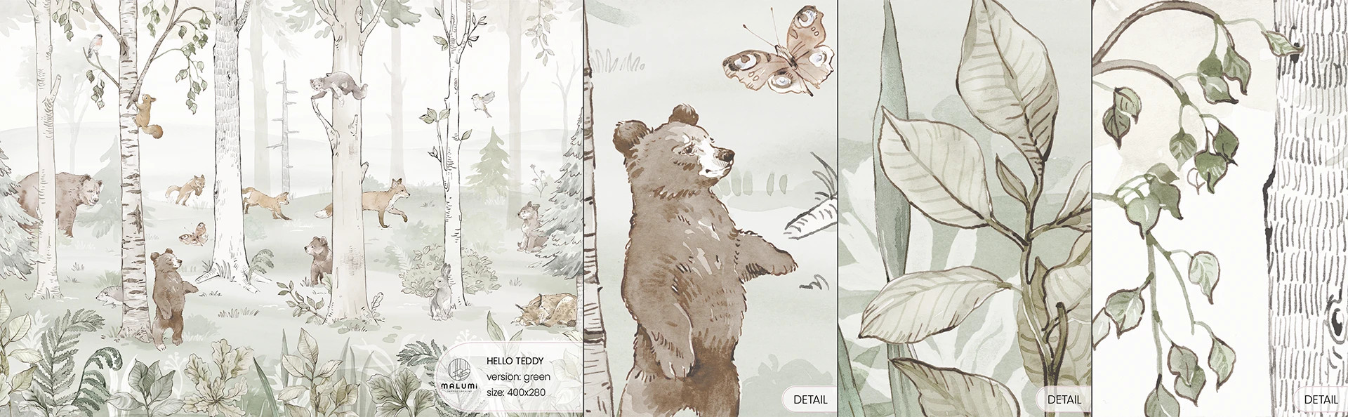 HELLO TEDDY - green - próbka