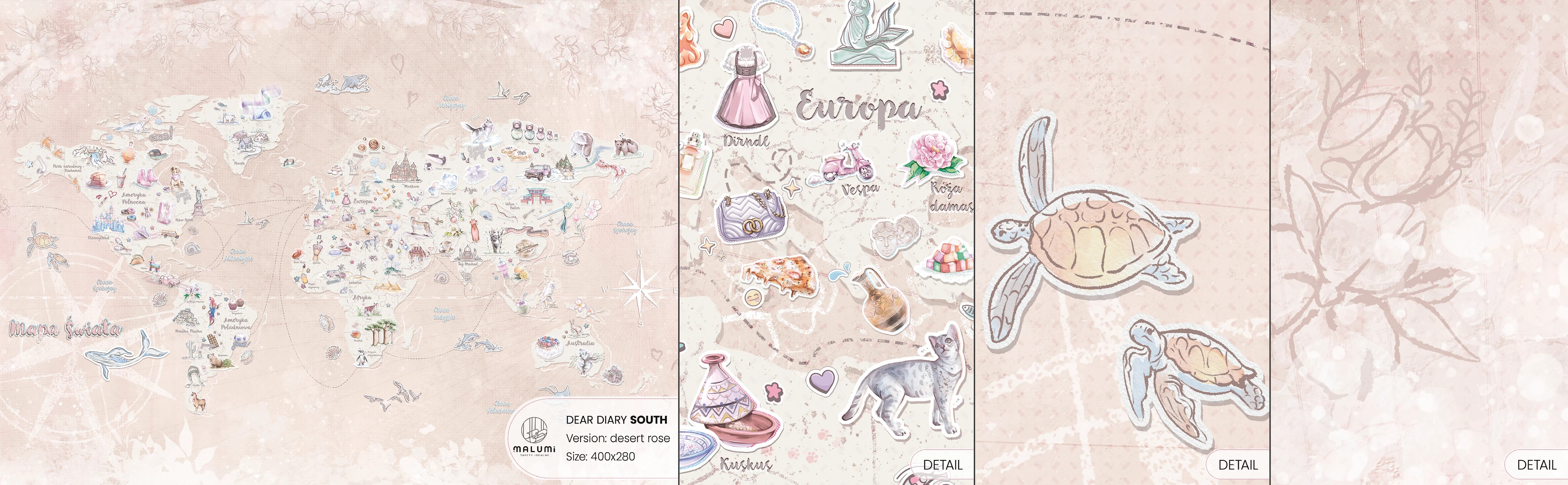 DEAR DIARY SOUTH - desert rose - próbka