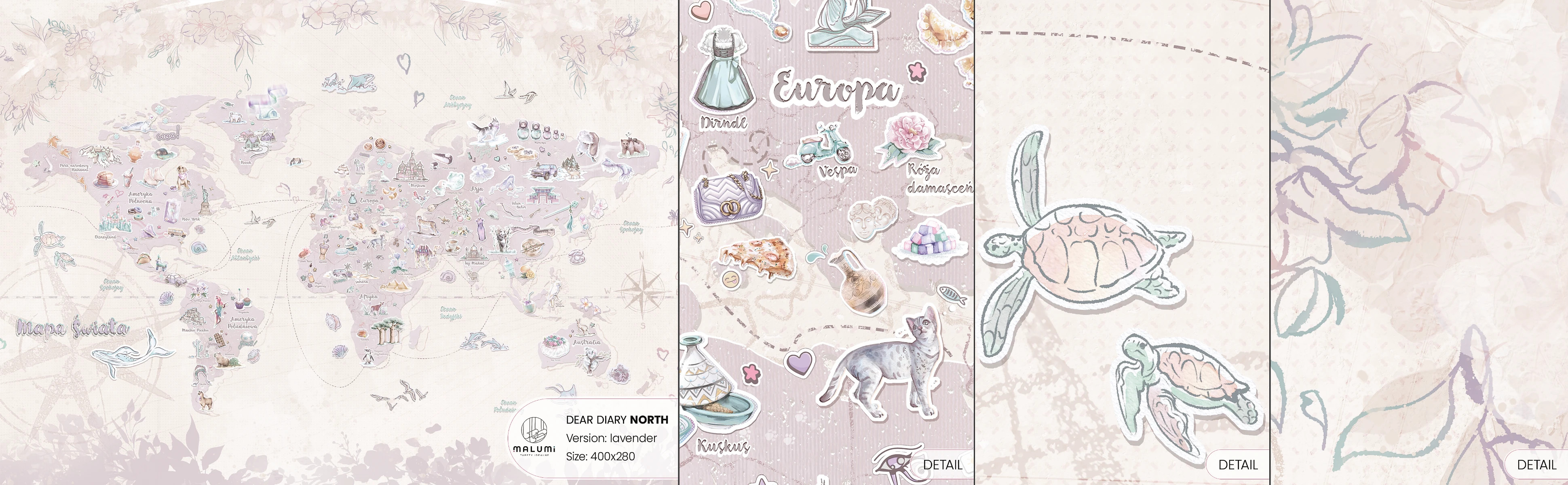 DEAR DIARY NORTH - lavender - próbka