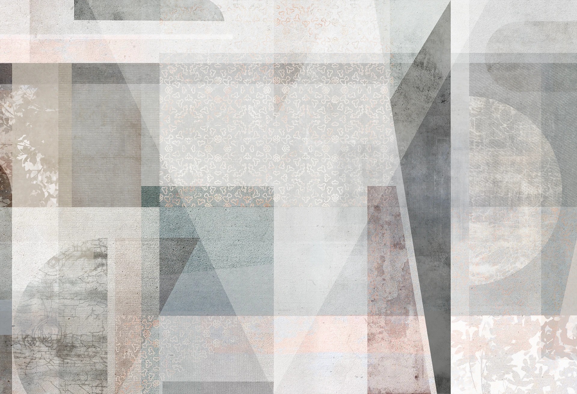 GEOMETRIC ABSTRACTION - nowoczesna tapeta do salonu