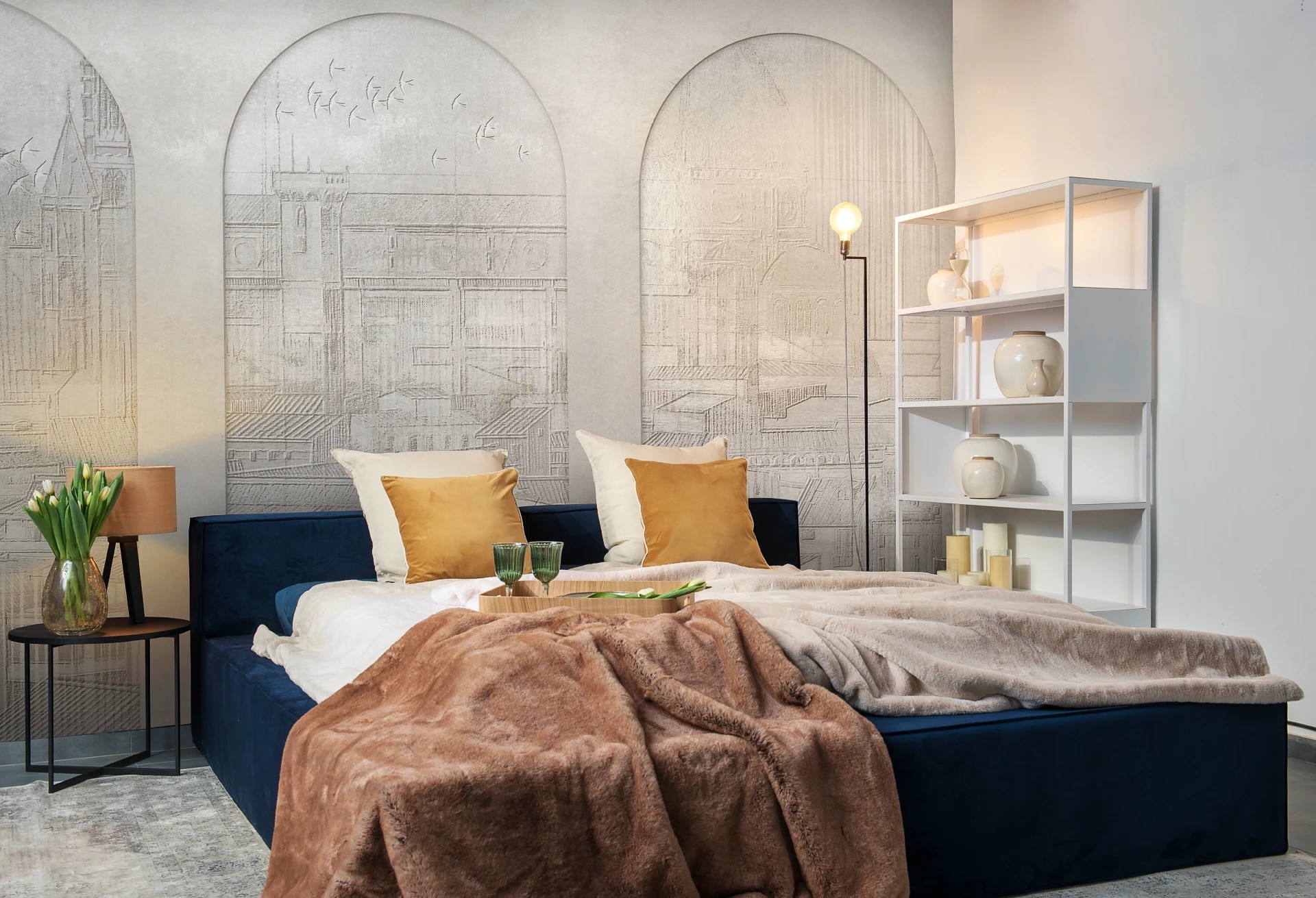 FIRENZE - relief - tapeta z motywem miasta do salonu lub sypialni