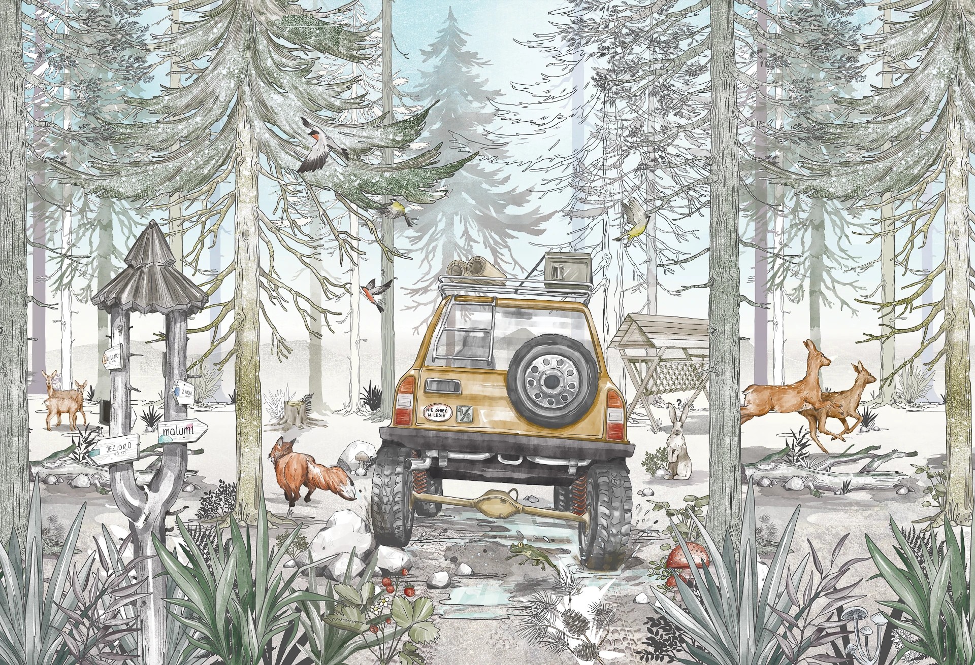 JEEP TRIP - tapeta z autem terenowym