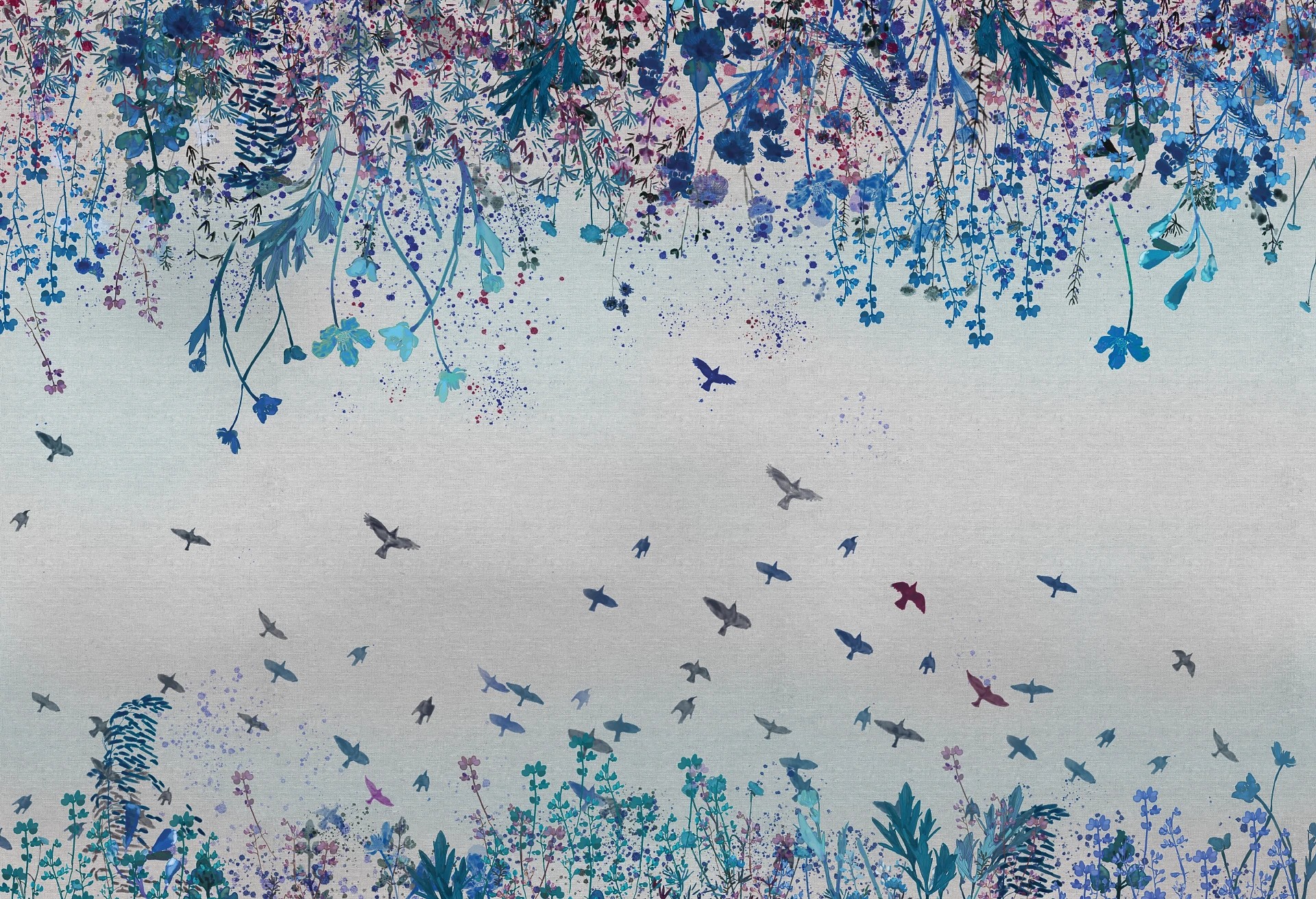 MEADOW - kolor 03 - tapeta dla nastolatki w kwiaty